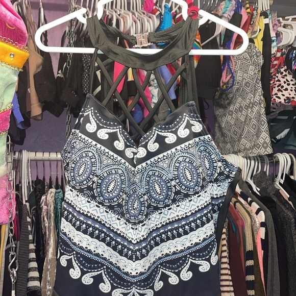 Elegant mini event performance dress black and glitter size Small lace athletic - Picture 4 of 6